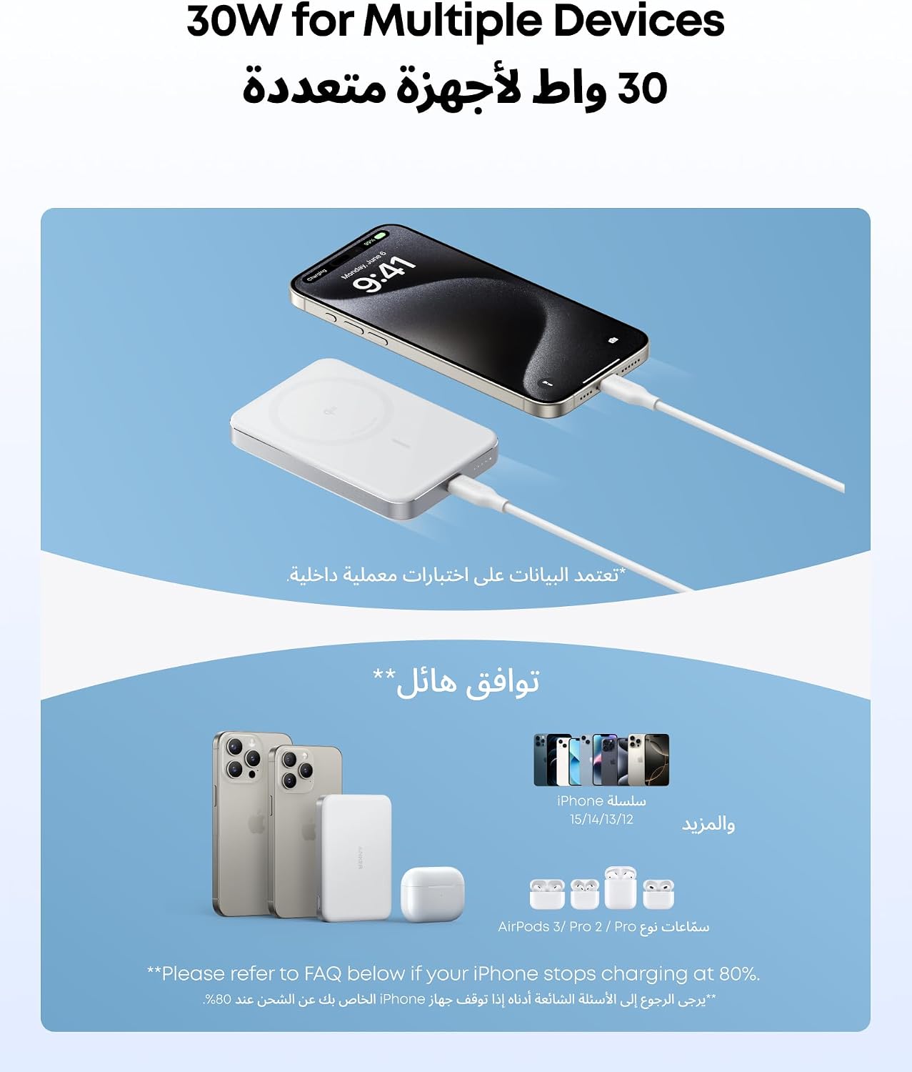 Anker MagGo Power Bank, Ultra-Slim 10,000mAh Magnetic Battery Pack, Qi2 Certified 15W Ultra-Fast MagSafe Compatible Portable Charger, Ergonomic Design, for iPhone17/16/15/14 Series, and more