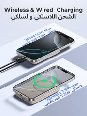 UGREEN Magsafe Power Bank 5000mAh Ultra-Mini Wireless Power Bank PD 15W | Ultra-Slim, skin-friendly, ergonomic design, flight-safe, PD 15W Wired Charging, Qi 7.5W Magnetic for iPhone 17/16/15/14/13
