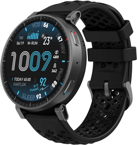 Amazfit Active Max Smartwatch 1.5 Inch AMOLED Display, 25 Day Battery, Offline Maps, NFC, GPS, 4GB Memory, 170+ Sports Modes, 5 ATM Water Protection, Heart Rate & Sleep Tracking for Android & iPhone