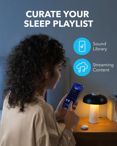 soundcore Sleep A20 by Anker Sleep Earbuds, Noise Blocking Sleep Headphones, Small Design for Side Sleepers, 80H Playtime, Stream Content via Bluetooth 5.3, Sleep Monitor, Personal Alarm