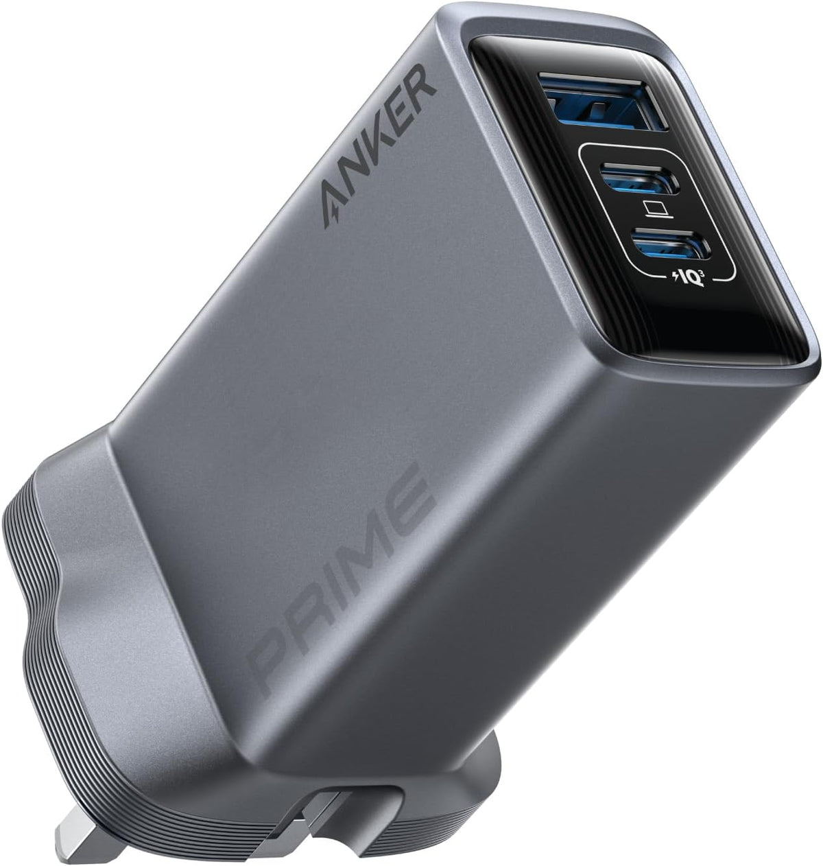Anker Prime 100W USB C Charger, 3-Port Foldable and Compact GaN Charger, For MacBook Pro/Air, iPad Pro, iPhone 17/16 Series, Galaxy S26/S25/S24, Huawei, Pixelbook, Apple Watch, Xiaomi, Vivo and More