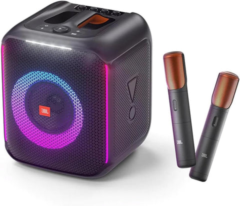 JBL Partybox Encore Portable Party Speaker with 2 Digital Wireless Mic, 100W Powerful Sound, Dynamic Light Show