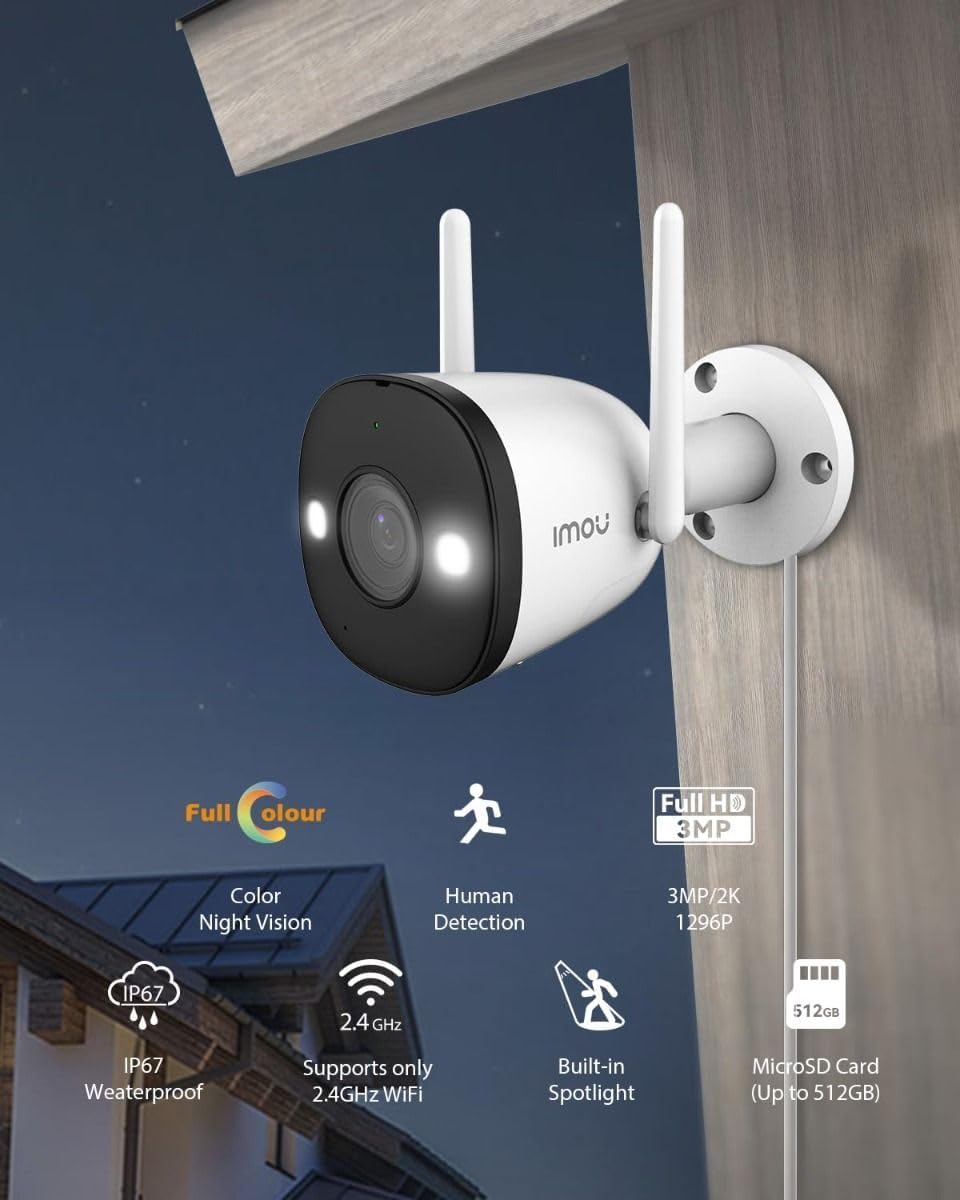 Imou Security Camera Bullet 2E 3MP