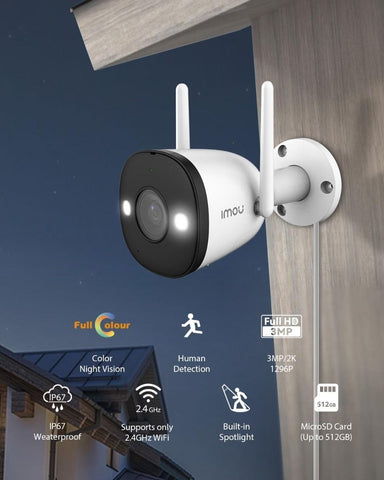 Imou Security Camera Bullet 2E 3MP