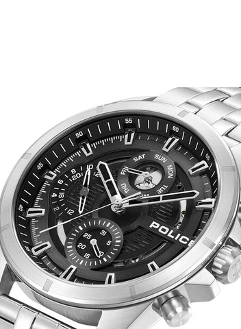 Police Malawi Analog Gents Watch With Stainless Steel Bracelet Water Resistant 45mm