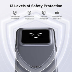 UGREEN Uno Magsafe Power Bank 10000mAh Qi2 Certified 15W iPhone16 Pro Max Fast Charging Magnetic Portable Charger with Foldable Stand and TFT Display Battery Pack Wireless for iPhone 16-12 Series
