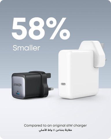 Anker Nano II 65W GaN II PPS Fast USB C Charger Adapter, Compact Charger for MacBook Pro/Air, Galaxy S24/S23, iPhone 17/16 /15/14 Series, iPad Pro, Huawei, Xiaomi, Redmi, Vivo, Oppo and More