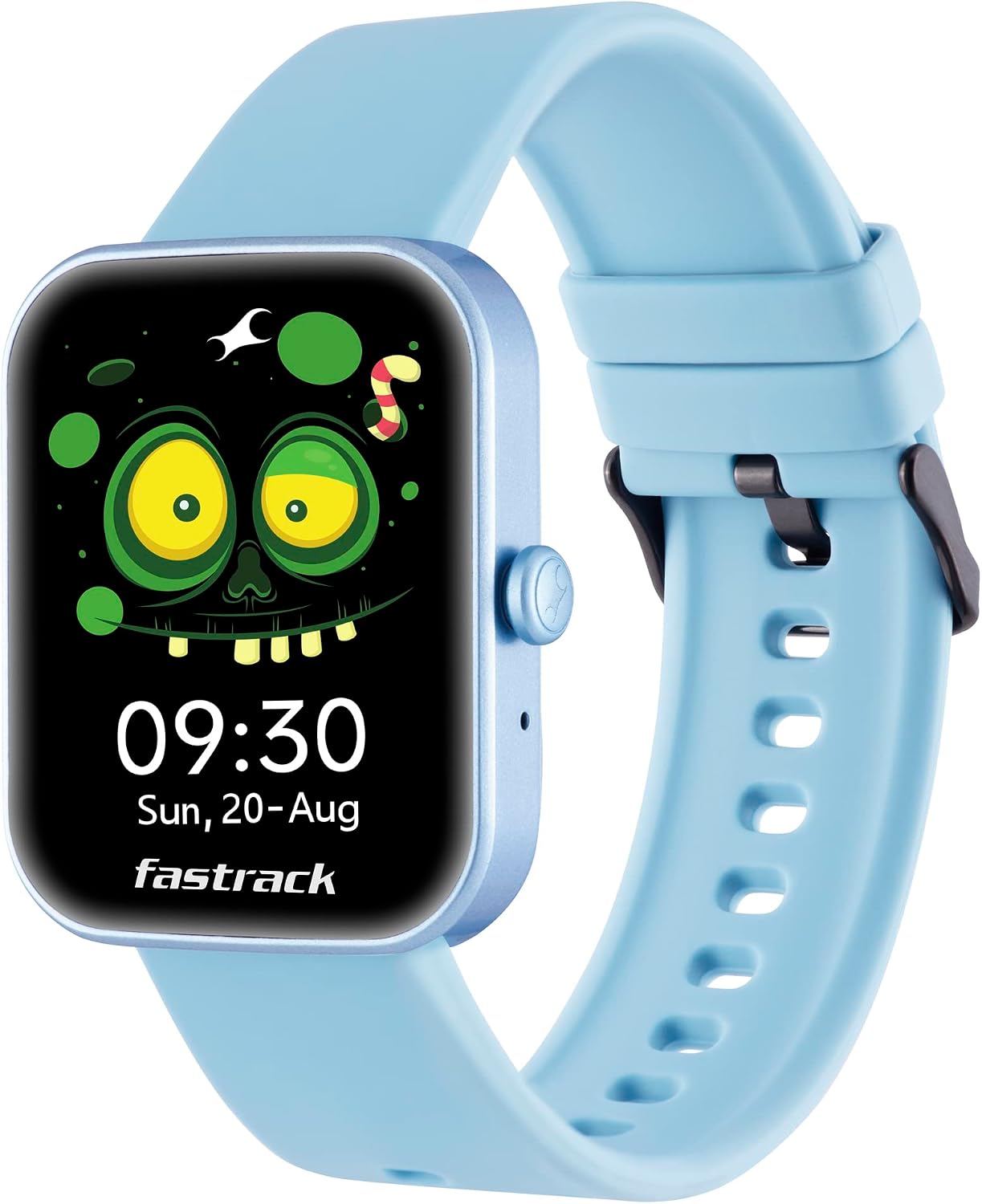 Fastrack Reflex Hello|BT Calling|1.69” HD Display|50+ Sports Modes|100+ Watchfaces|Game|BP Monitor|24x7 HRM| SpO2|Sleep Monitor|Custom Watchface|5 Day* Battery|Camera & Music Control|IP68|Light Blue