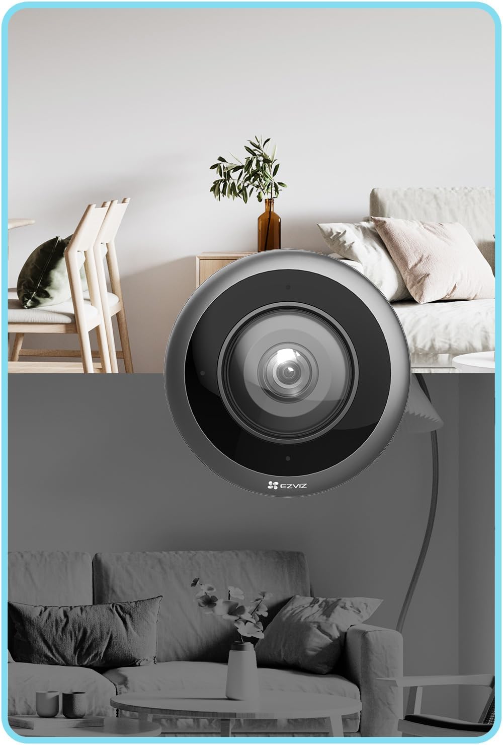 EZVIZ E4P 3K+ 6MP Wi-Fi Panoramic Fisheye Smart Home Camera