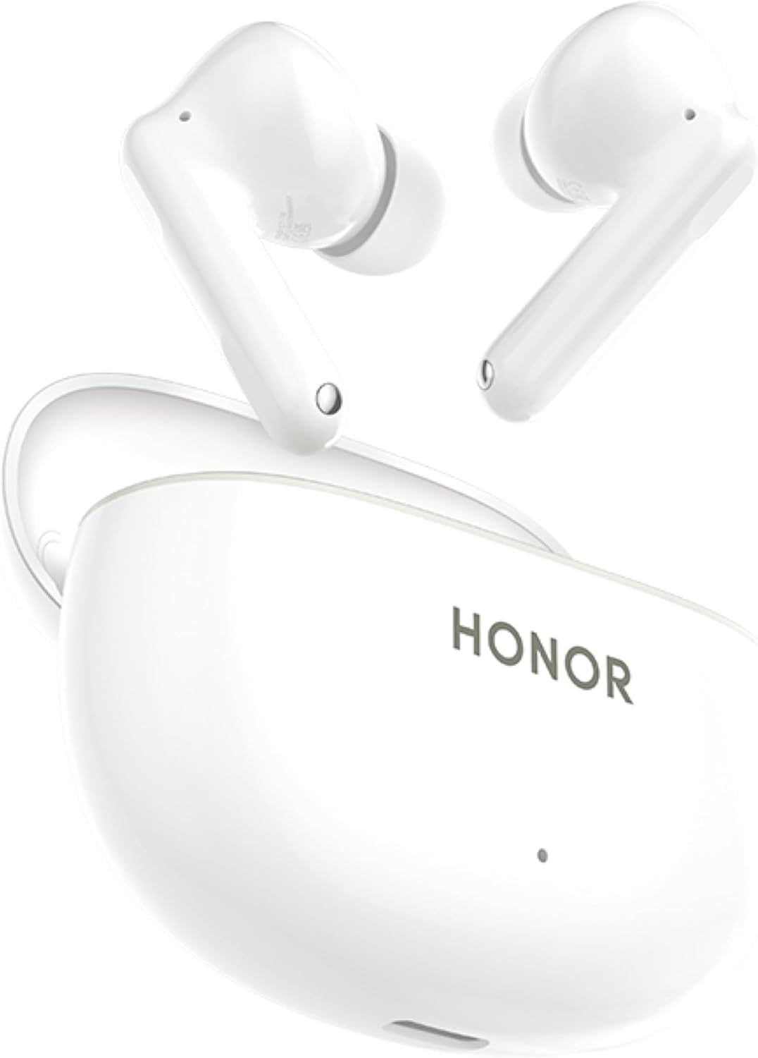 HONOR Earbuds X10 Lite Wireless Earbuds with ANC, 12.4mm Dynamic Driver, 45H Battery Life, AI Call Noise Reduction, IP54 Water Resistant Buds, Bluetooth 5.3, Smart Touch Controls – White