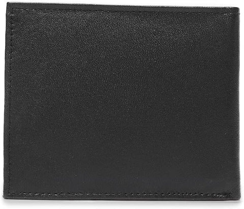 Bi-Fold Organised Wallet Flat Nappa Genuine and Smooth Leather Upper IM2021XDA0003-001-Black