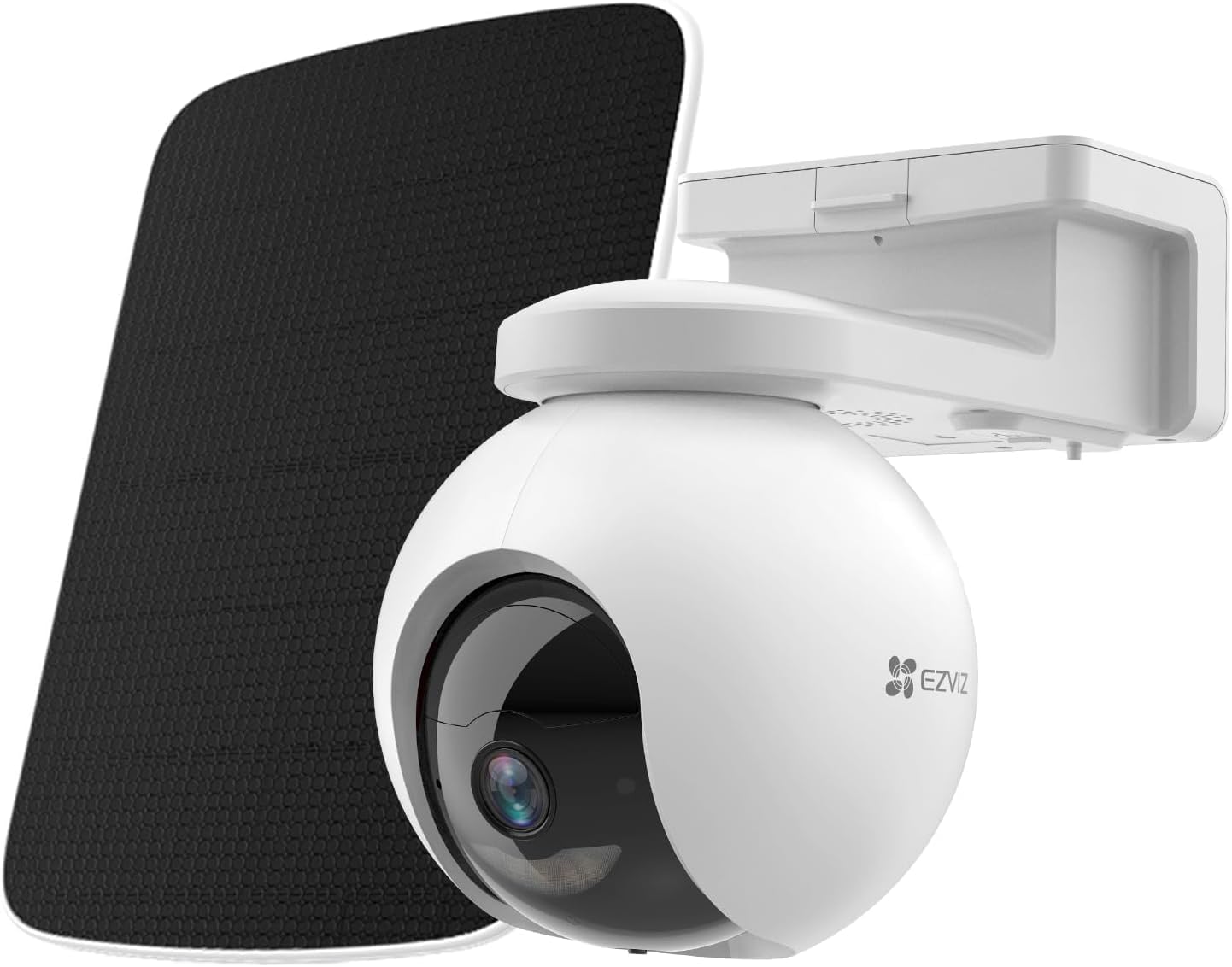 EZVIZ 4G LTE & WiFi Solar Security Camera, 4K Auto Tracking, EB8 Pro 4G Kit | 4G LTE & Wi-Fi Solar Camera, 4K 8MP Auto Tracking, Human/Vehicle/Animal Detection, Color Night Vision, No Subscription, IP65