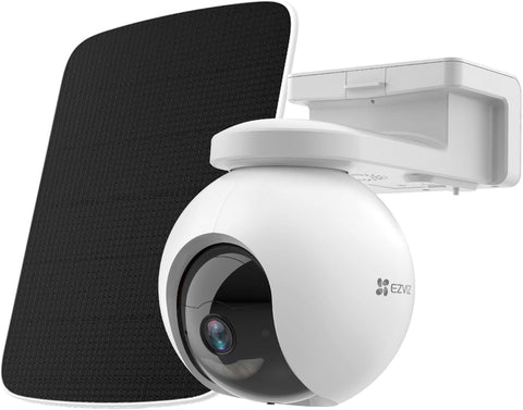 EZVIZ 4G LTE & WiFi Solar Security Camera, 4K Auto Tracking, EB8 Pro 4G Kit | 4G LTE & Wi-Fi Solar Camera, 4K 8MP Auto Tracking, Human/Vehicle/Animal Detection, Color Night Vision, No Subscription, IP65