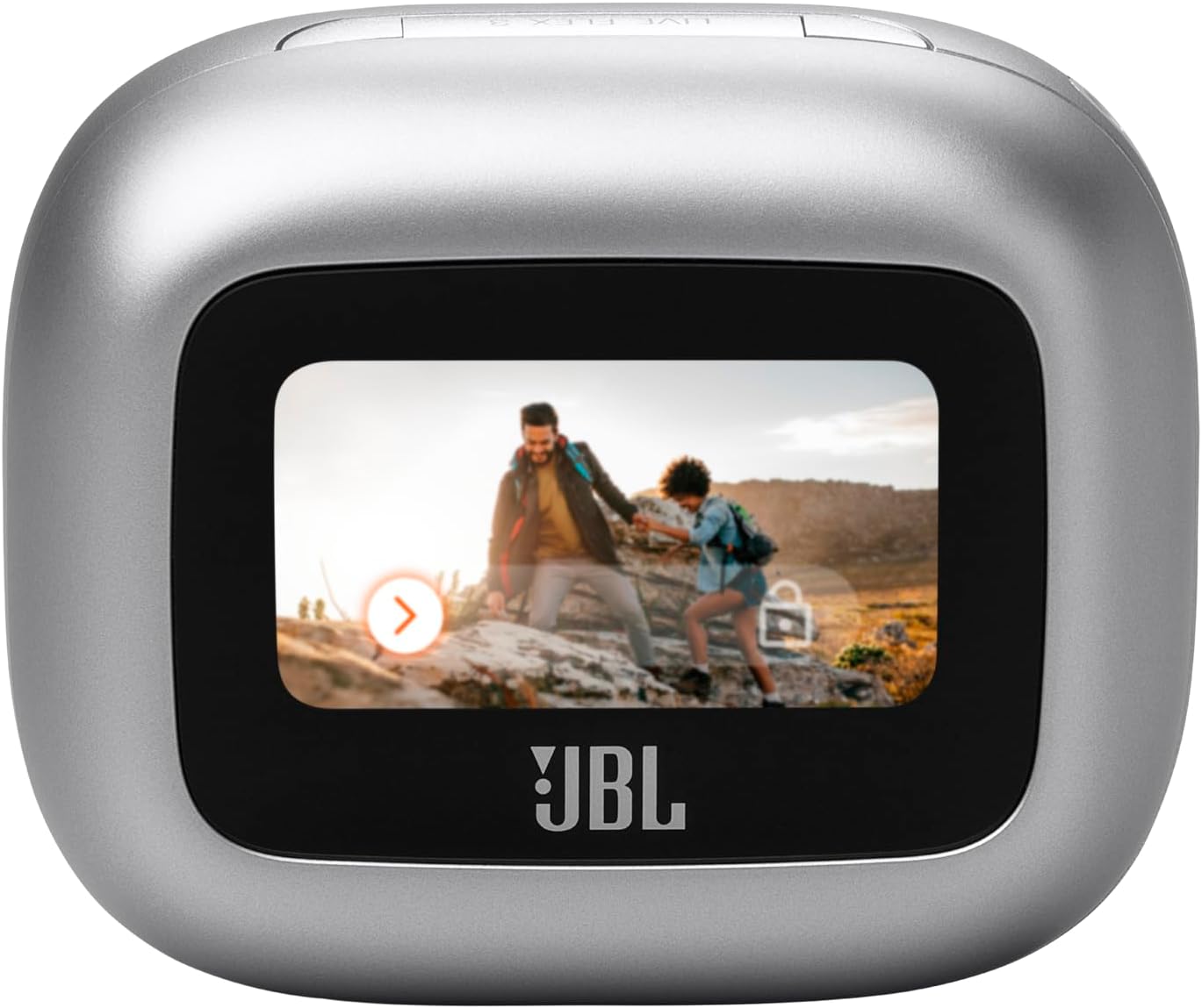 JBL LIVE FLEX 3 True wireless noise-cancelling earbuds with open-stick design and 50 hours total playback plus wireless charging, JBLLIVEFLEX3SIL, Silver