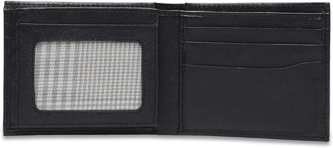 Bi-Fold Organised Wallet Flat Nappa Genuine and Smooth Leather Upper IM2021XDA0004-400-Navy Blue