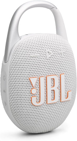 JBL Clip 4 Portable Bluetooth Speaker, 10H Battery, White, JBLCLIP4WHT