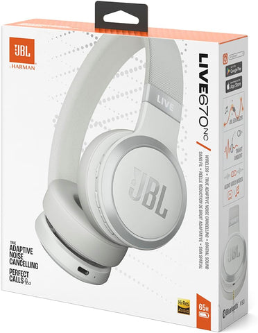 JBL LIVE 670NC Wireless On-Ear Headphones with True Adaptive Noise Cancelling