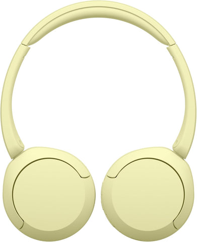 Sony WH-CH520 Wireless Headphones, Light Comfortable, on-Ear Style, Clear Voice Calls, 50 Hours Battery Life, Quick Charge, Multipoint, Yellow