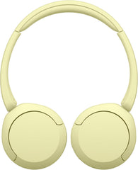 Sony WH-CH520 Wireless Headphones, Light Comfortable, on-Ear Style, Clear Voice Calls, 50 Hours Battery Life, Quick Charge, Multipoint, Yellow