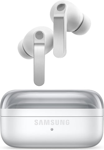 Samsung Galaxy Buds4 Pro, White, Real Metal Blade, 2-way Speaker & Dual Amp, Enhanced ANC, Adaptive Noise Control, Seamless Connection (UAE Version)