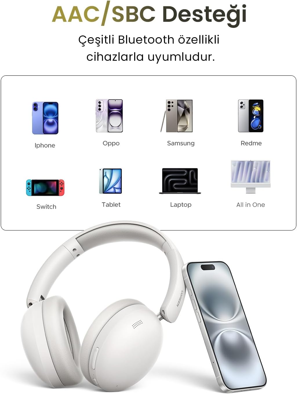 UGreen Hitune Max2 headphones White