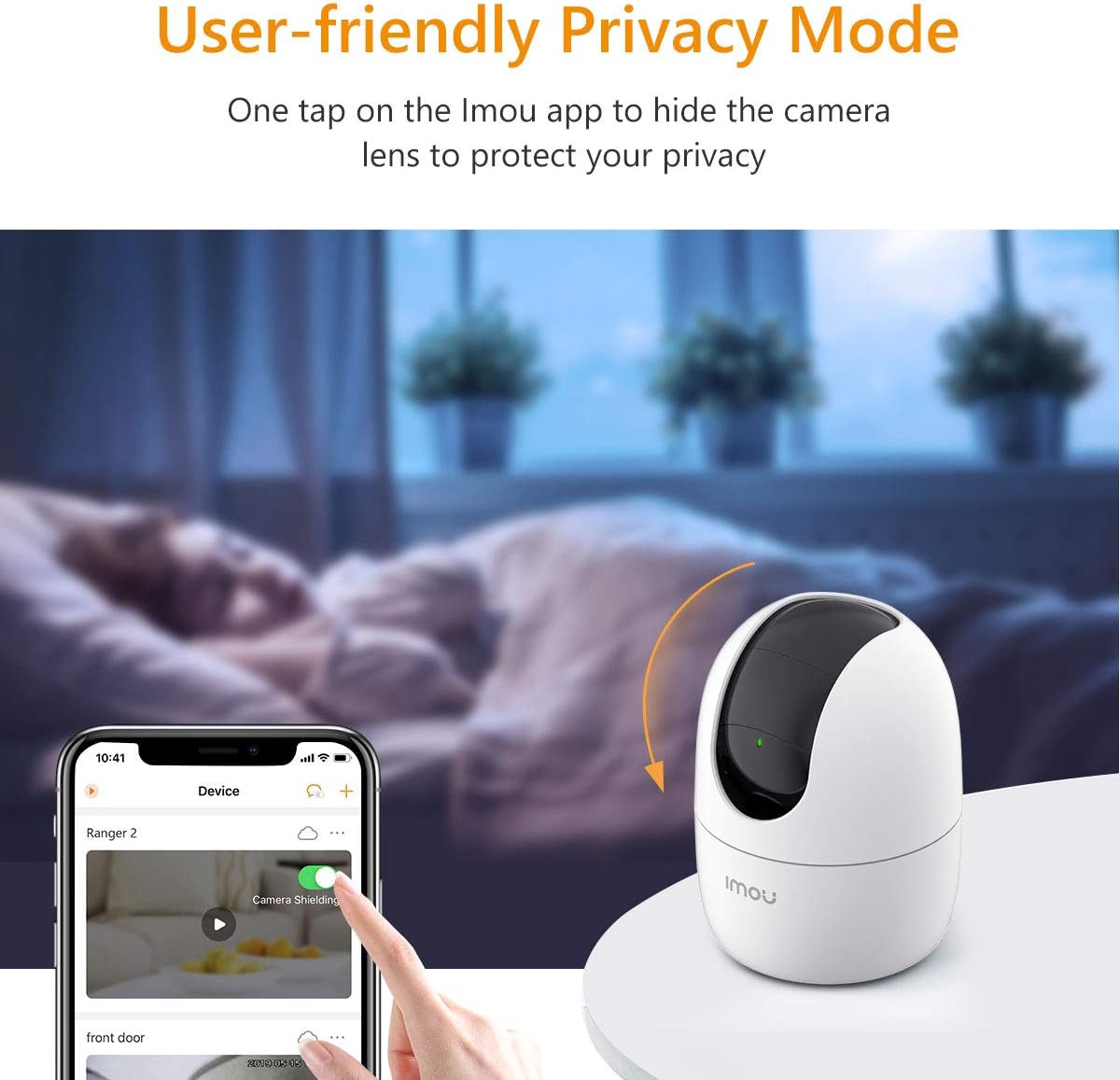 Imou 2K Camera for Home, 360° Security Camera, WIFI Camera Indoor, HD Baby Monitor, CCTV Camera for Home Wireless, Surveillance Camera with Human Detection, Smart Motion Tracking, Two-Way Talk, Alexa