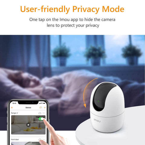 Imou 2K Camera for Home, 360° Security Camera, WIFI Camera Indoor, HD Baby Monitor, CCTV Camera for Home Wireless, Surveillance Camera with Human Detection, Smart Motion Tracking, Two-Way Talk, Alexa