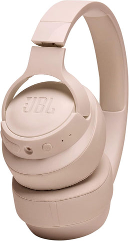 JBL Tune 720BT Wireless Over-Ear Headphones, Pure Bass Sound, Bluetooth 5.3, 76H Battery, Hands-Free Call, Multi-Point Connection, Foldable, Detachable Audio Cable - White, JBLT720BTWHT