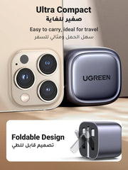 UGREEN CD305-90878, GaN 30W Fast Travel Wall Charger 1C 30W Max Output UK Plug, Black | Wall Plug Power Adapter Compatible with iPhone 17 16 15 14 Pro Max Galaxy S25 S24 Ultra Pixel 9 8 7 iPad Air Mini
