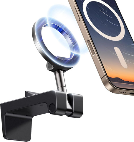 UGREEN MagSafe Phone Holder Airplane Travel Essentials Fit for iPhone 17 | Foldable and Portable Stand Compatible with iPhone 16/15/14 Series S25 Ultra Black