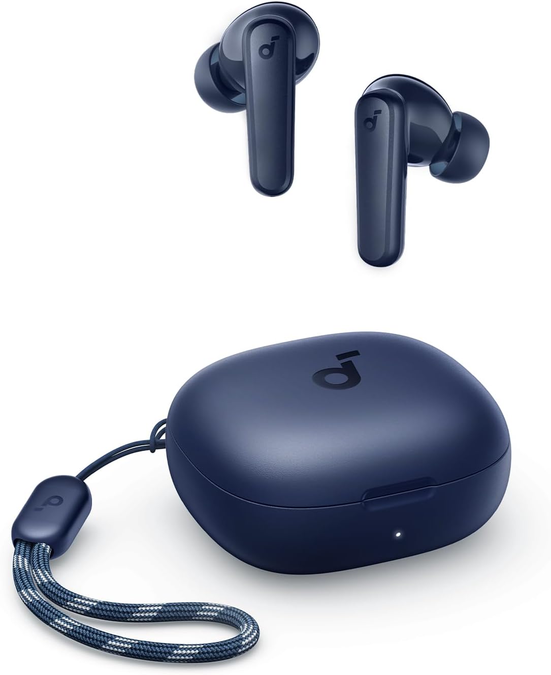 soundcore Anker P20i Bluetooth Earphones, 10mm Drivers with Big Bass True Wireless Earbuds, Bluetooth 5.3, 30H Playtime, IPX5, 2 Mics for AI Clear Calls, 22 Preset EQs, Customization via App (Blue)