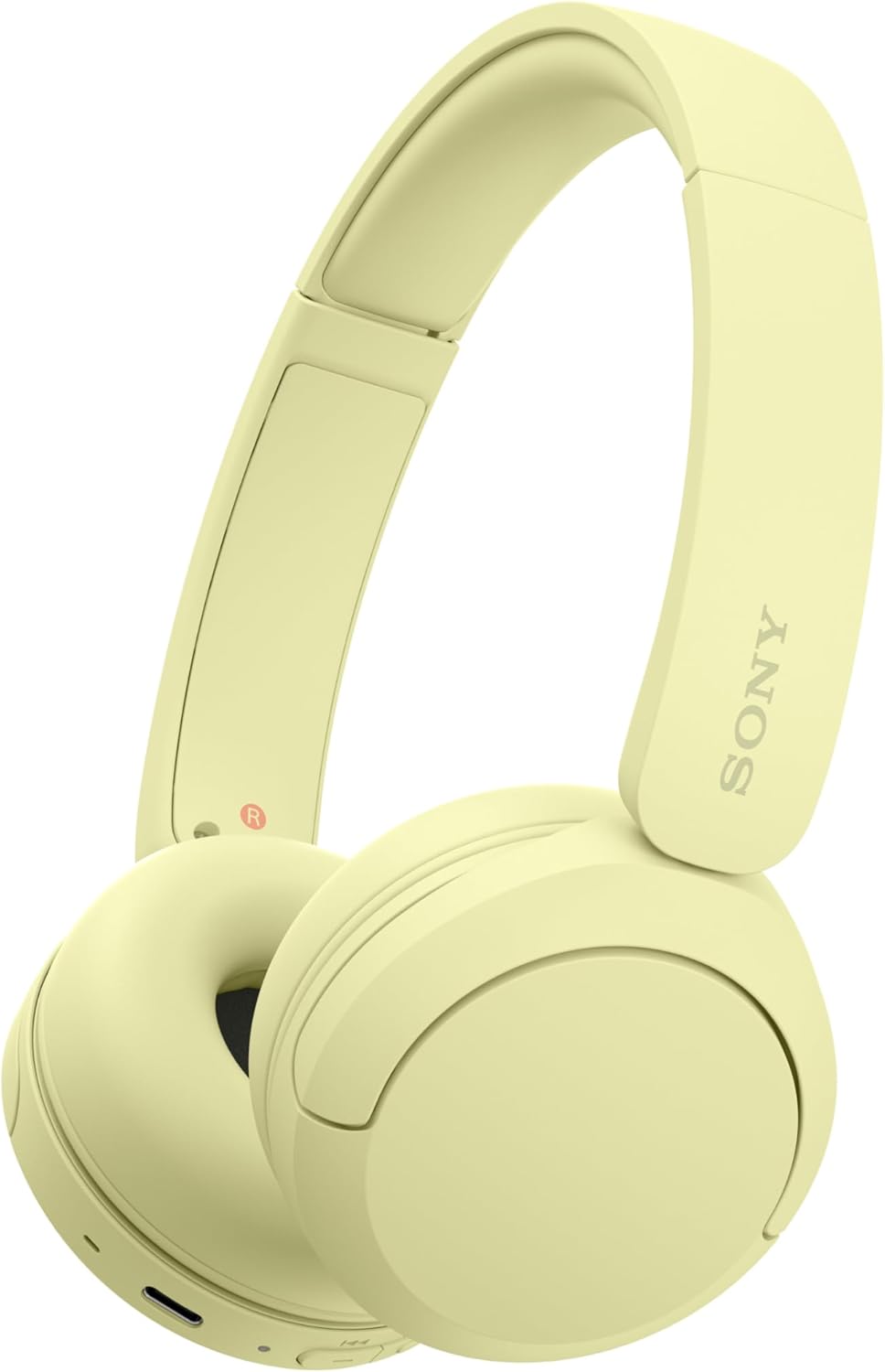 Sony WH-CH520 Wireless Headphones, Light Comfortable, on-Ear Style, Clear Voice Calls, 50 Hours Battery Life, Quick Charge, Multipoint, Yellow