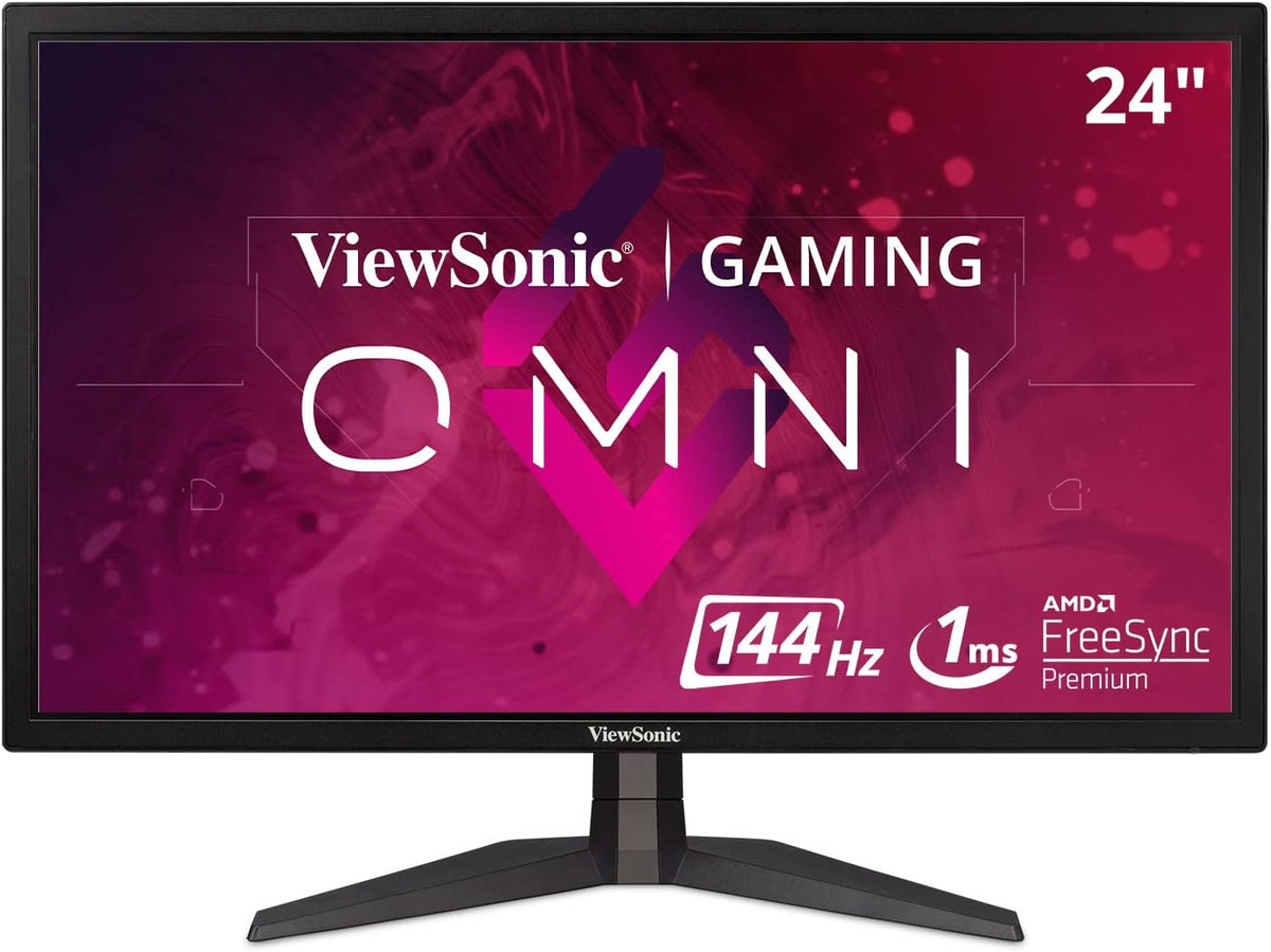 ViewSonic VX2458-P-MHD 24” 144Hz 1ms Entertainment Monitor with AMD FreeSync™, DisplayPort, 3x HDMI, Dual integrated speakers