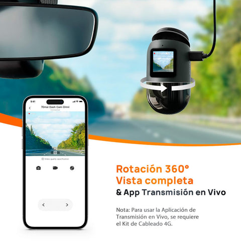 70mai Omni 360° Dashcam with AI and GPS