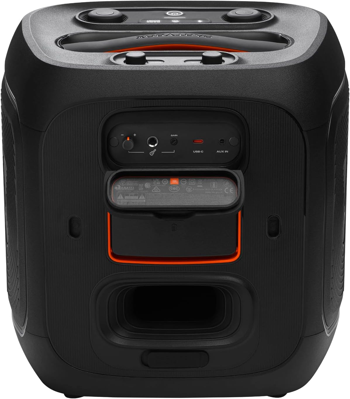 JBL PartyBox Encore 2 Portable Bluetooth Speaker with Wireless Mic and AI Boost, 15H Battery, Dynamic Lights, Auracast, Karaoke & Guitar Input, IPX4 Splashproof - JBLPBENCORE2UK