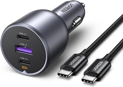 UGREEN Auto-snellader met 3 poorten 130W EC705