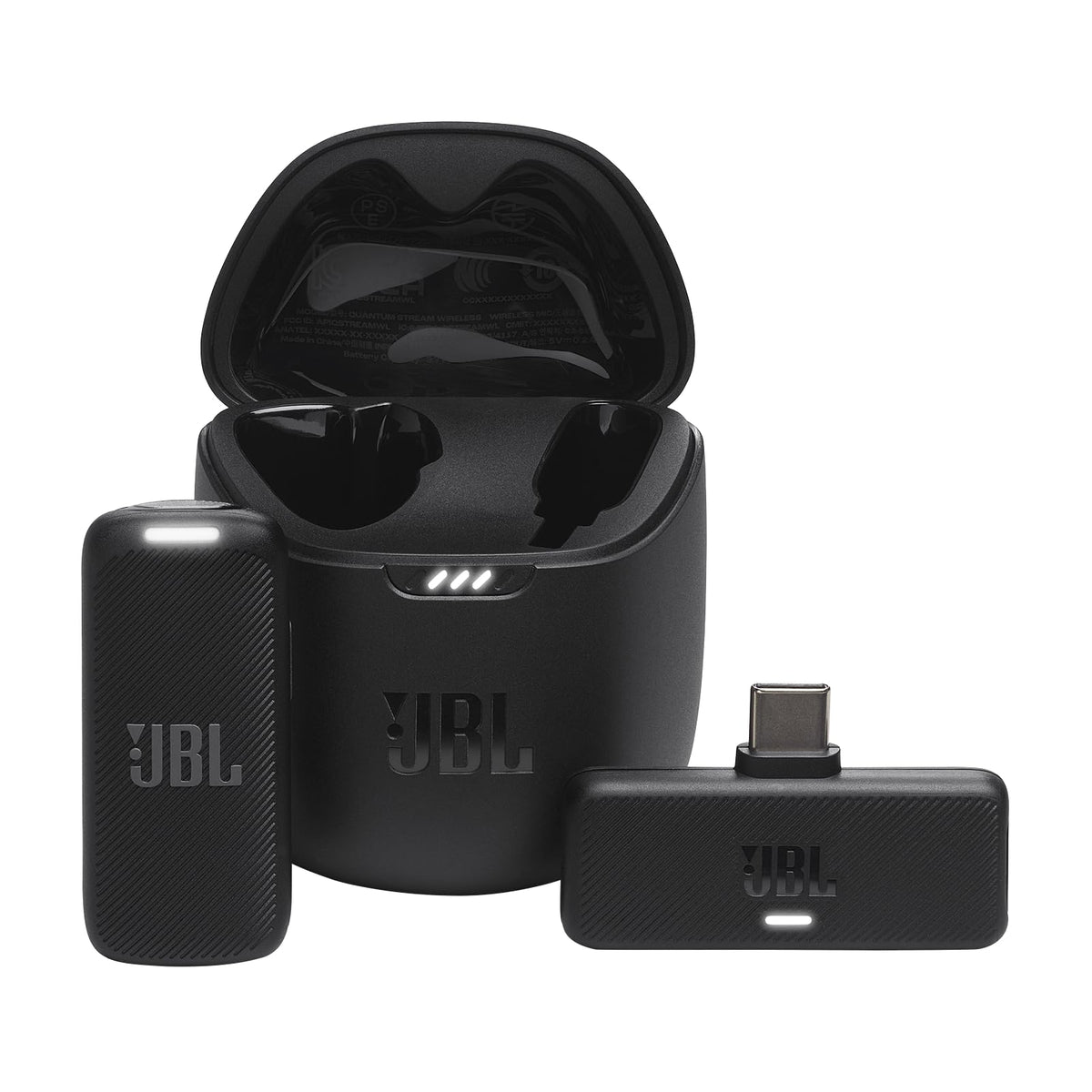 JBL Wireless 2 Microphone System, High Vocal Quality, Rechargeable UHF Dual Channel Wireless Receiver, 6H of Playtime, Plug and Play, Replaceable AA Batteries - Black, JBLWIRELESSMIC, Bluetooth