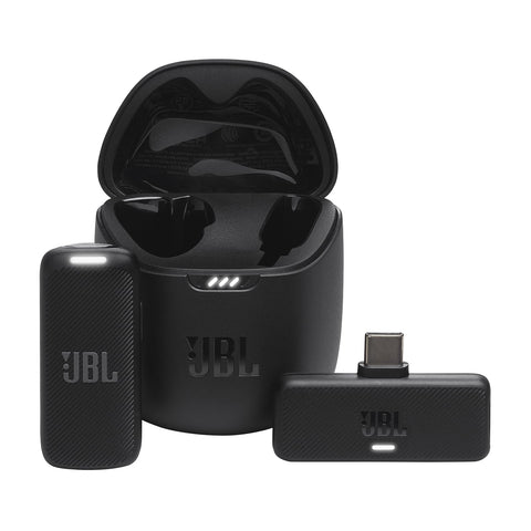 JBL Wireless 2 Microphone System, High Vocal Quality, Rechargeable UHF Dual Channel Wireless Receiver, 6H of Playtime, Plug and Play, Replaceable AA Batteries - Black, JBLWIRELESSMIC, Bluetooth