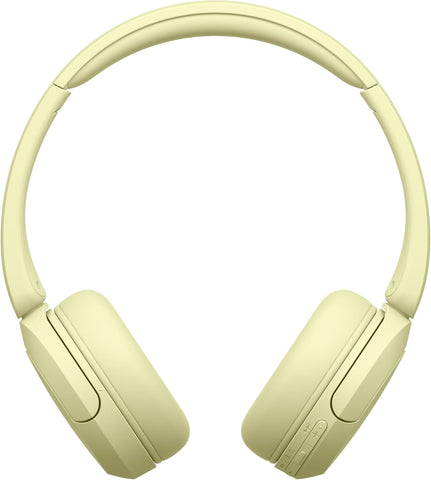 Sony WH-CH520 Wireless Headphones, Light Comfortable, on-Ear Style, Clear Voice Calls, 50 Hours Battery Life, Quick Charge, Multipoint, Yellow