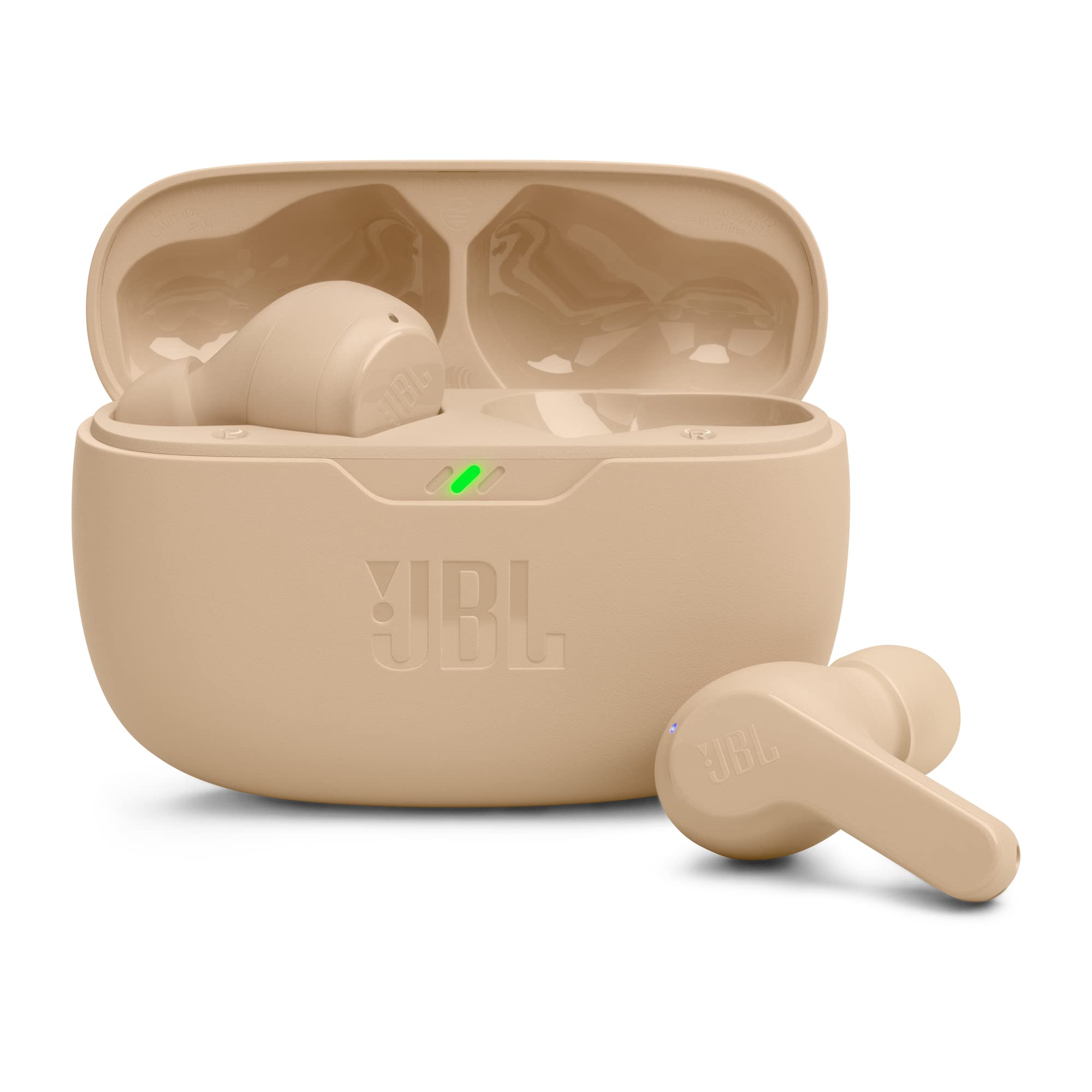 JBL Wave Beam 2 Adaptive Noise Cancelling with Smart Ambient True Wireless Earbuds, Deep Bass, Comfort Fit, 40H Battery, Hands-Free + VoiceAware, Water and Dust Resistant - JBLWBEAM2BLU, Blue