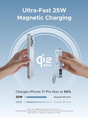 UGreen Powerbank 10000 Mah Pd 25W Wireless Magnetic Gray