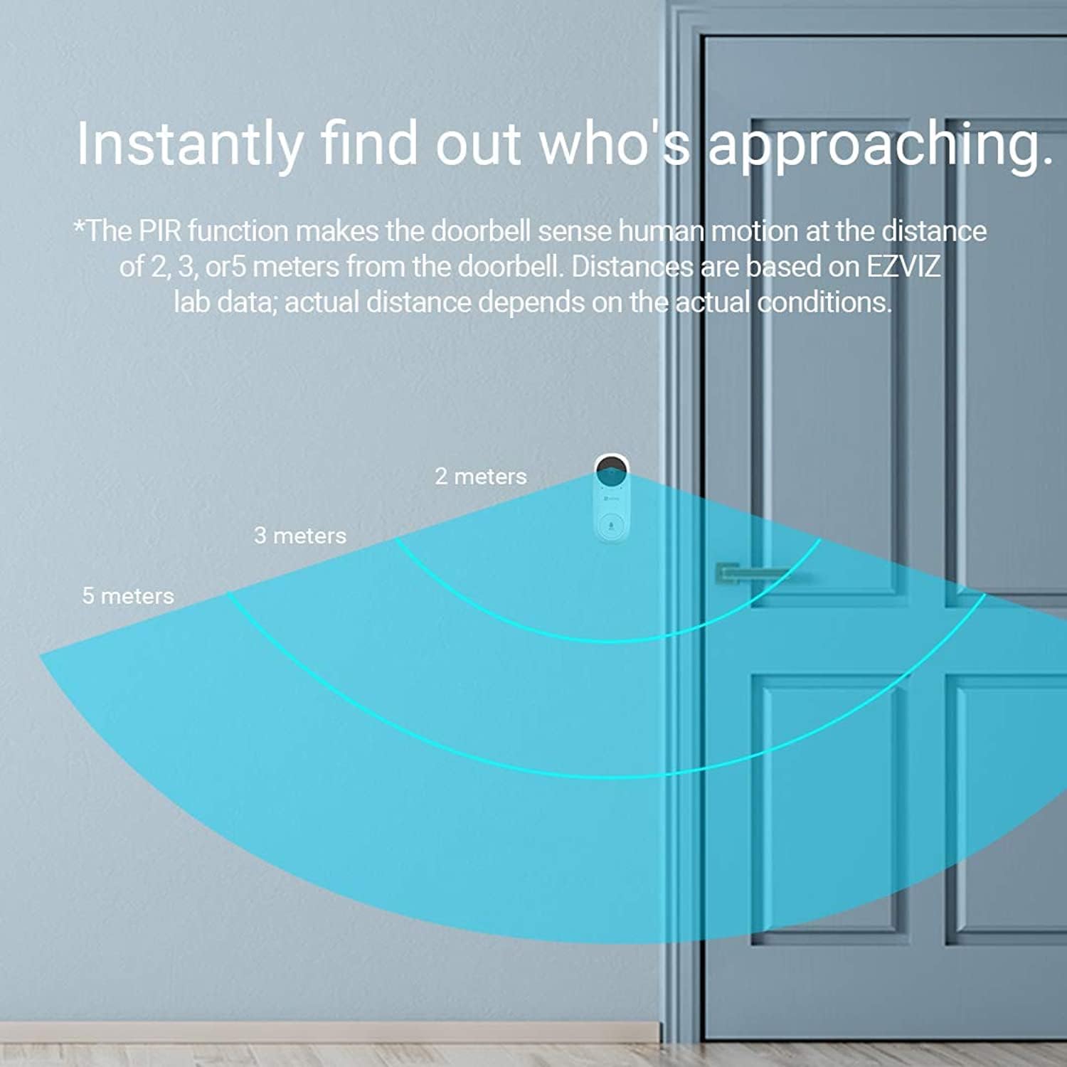 EZVIZ DB2C Wirefree Video Doorbell with Chime, 1080p Smart Home Security Camera with Rechargable Battery Powerd, Two Way Talk, Waterproof Design, Human Detection, Night Vision, Cloud/SD Storage