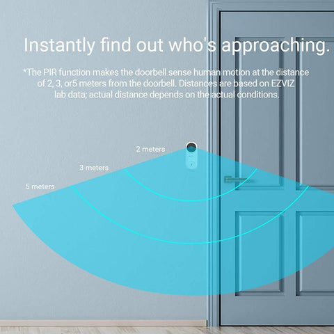 EZVIZ DB2C Wirefree Video Doorbell with Chime, 1080p Smart Home Security Camera with Rechargable Battery Powerd, Two Way Talk, Waterproof Design, Human Detection, Night Vision, Cloud/SD Storage