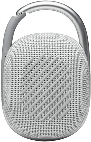 JBL Clip 4 Portable Bluetooth Speaker, 10H Battery, White, JBLCLIP4WHT