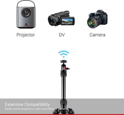 Anker Nebula Mars 2 Universal Tripod 3 Feet Black – Tripods (Universal, 3 Feet, Black, 360°, 0 – 180°, Steel)