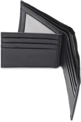 Bi-Fold Organised Wallet Flat Nappa Genuine and Smooth Leather Upper IM2021XDA0002-400-Navy Blue