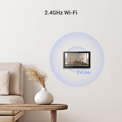 EZVIZ 7'' Wireless Security Monitor with Smart Touch Screen for Home System, 4600mAh Battery, 2.4GHz Wi-Fi, Two-Way Audio, Remote Control with APP, SD7