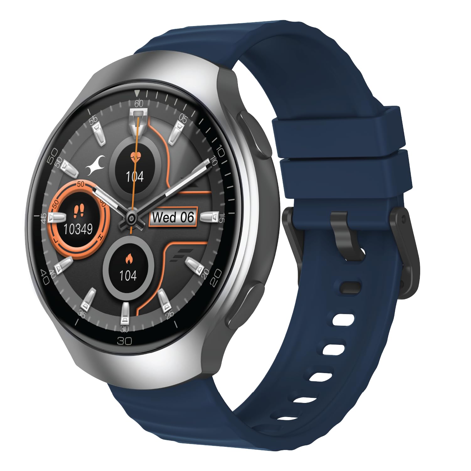 Fastrack VOX Neo Smart Watch with 1.91” Curved TFT Display, Rotary Crown, Offline Voice Commands,To-Do list, BT Calling, 24/7 Health Suite, SpO2, HRM, Sleep Tracking, IP68 Water Resistant - Onyx Black