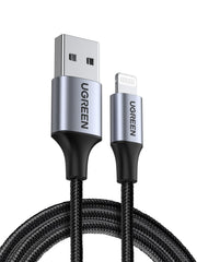 UGREEN iPhone Charger Lightning Cable 2M for iPhone 17/16/15/14/13/12/11/10 | [MFi Certified],Design for iPhone & iPad,PD20W Fast iphone charger cable,Premium nylon braided,Reliable Aluminum Alloy