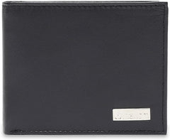 Bi-Fold Organised Wallet Flat Nappa Genuine and Smooth Leather Upper IM2021XDA0004-400-Navy Blue